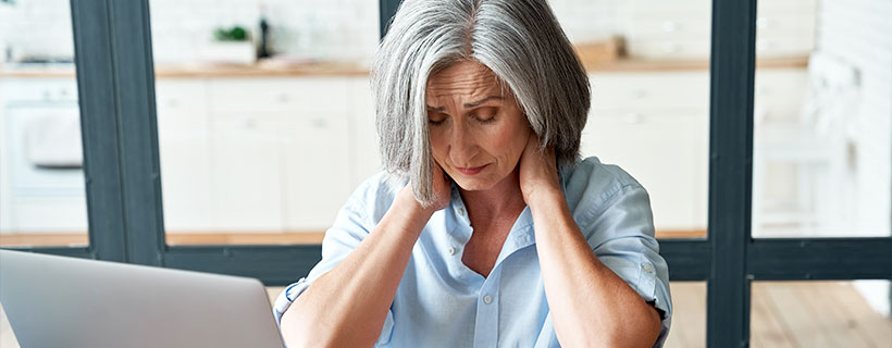 patient needing neck pain treatment in Monterey Park