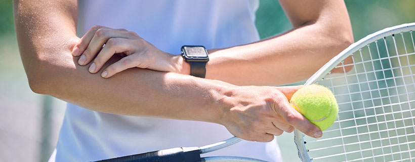 patient needing tennis elbow treatment in Monterey Park